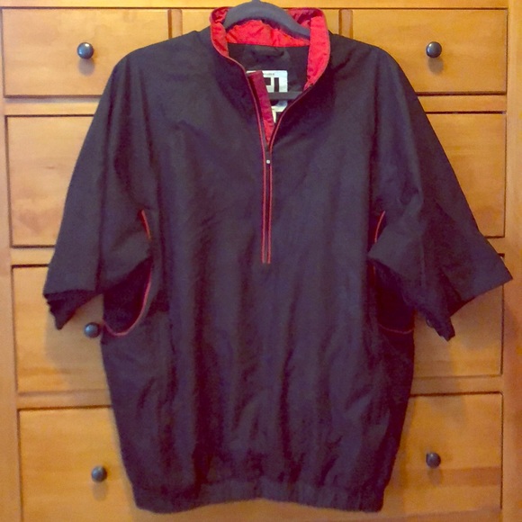 mens short sleeve golf rain jacket